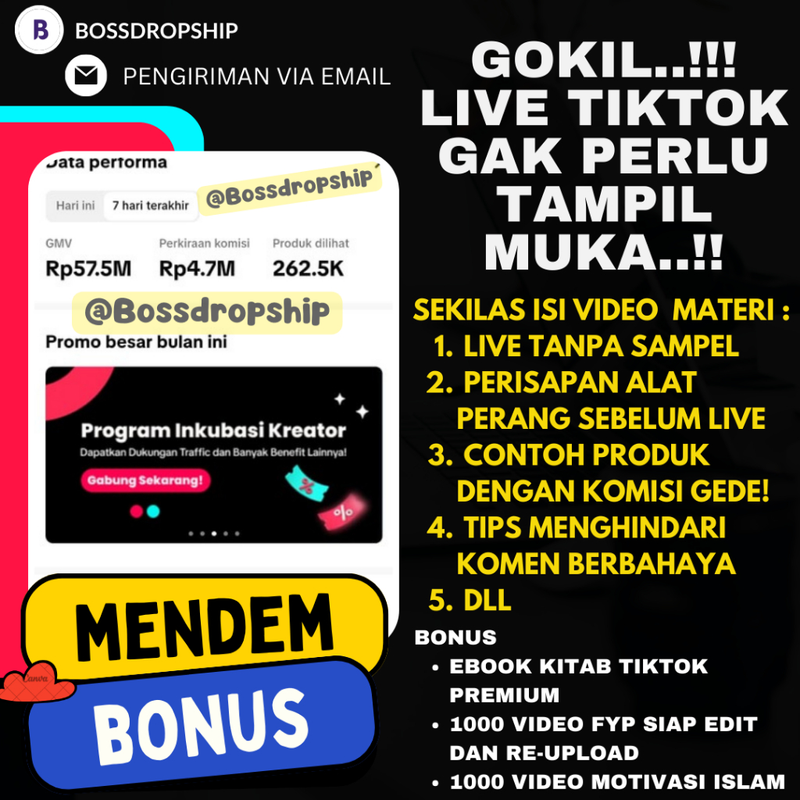 Highlight image for Video Materi Kaya dari tiktok dan cara Live streaming tanpa menunjukan muka 