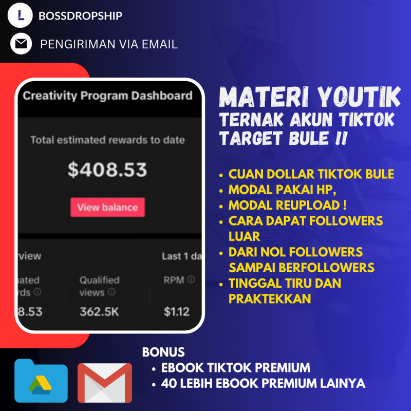 Highlight image 1 for Tiktok Creativity Beta Cuman Modal HP Cuan Dollar dari Tiktok Luar Negeri