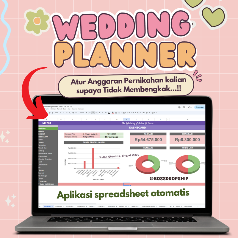 Highlight image 1 for Adam dan Hawa Wedding Planner Template