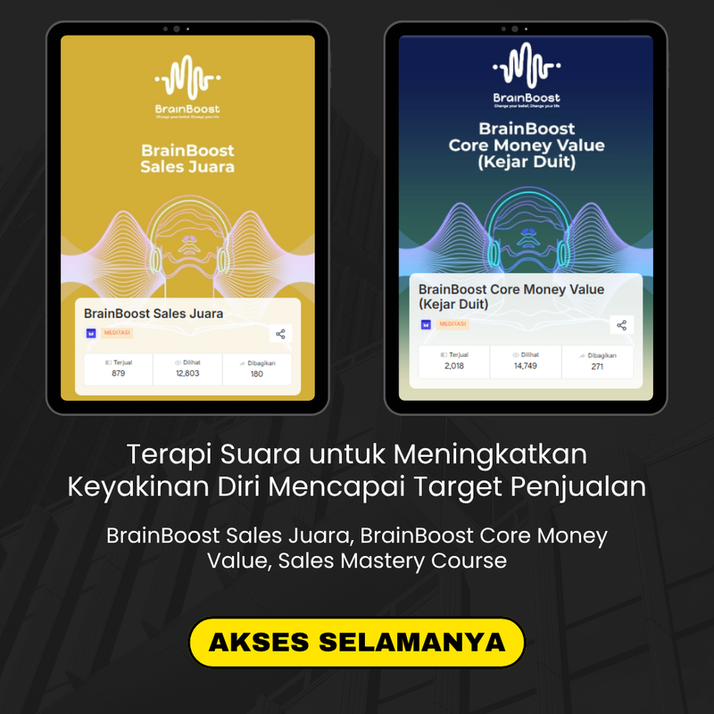 Highlight image for Sales Mastery Course BrainBoost Sales Juara BrainBoost Core Money Value