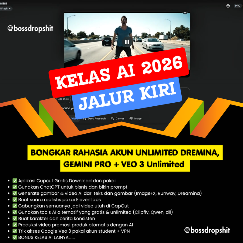 Highlight image for Kelas Ai 2026 Jalur kiri, Bongkar Rahasia Pemain Ai dibelakang layar. 