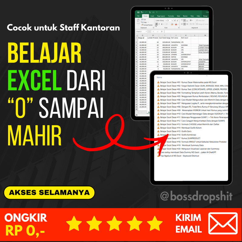 Highlight image for Belajar Excel dari Dasar sampai Mahir untuk Administrasi Kantoran