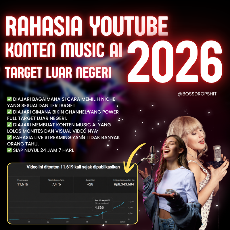 Highlight image 1 for Cara Membuat Konten YouTube Music AI 99% Lolos Monetisasi