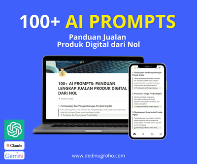 image for Jualan Lebih Cuan dengan 100+ Prompt AI Siap Pakai untuk Produk Digital Anda button