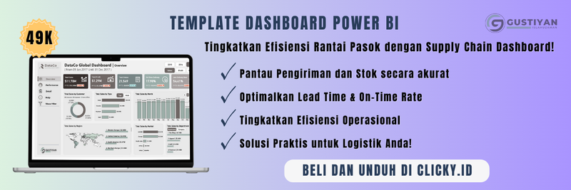 Highlight image for Supply Chain Dashboard Dengan Power BI