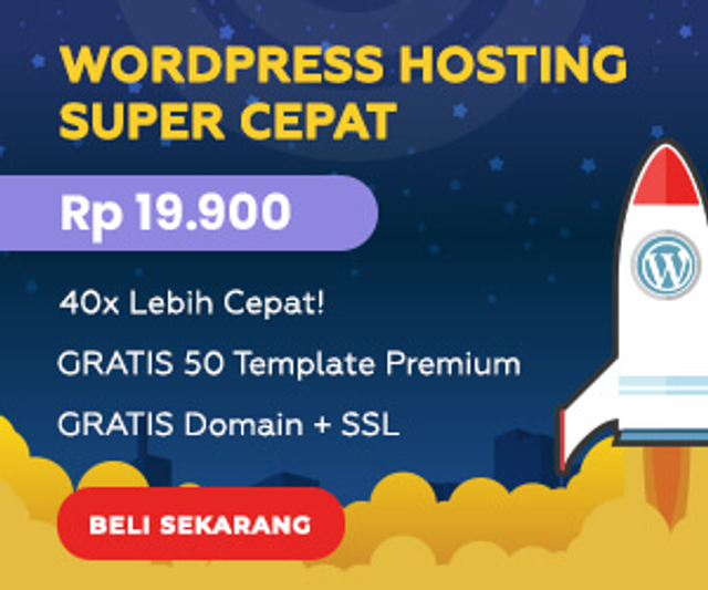 Image for Mau karya belajarmu bisa diakses semua orang? Pakai Hosting Unlimited Termurah mulai Rp19.900/bln! ✅ Bandwidth, Email, Database tanpa batas ✅ GRATIS Domain & SSL.