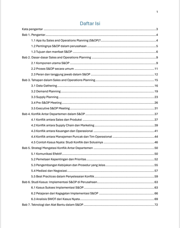 Highlight image for Sales and Operations Planning (Panduan Praktis)