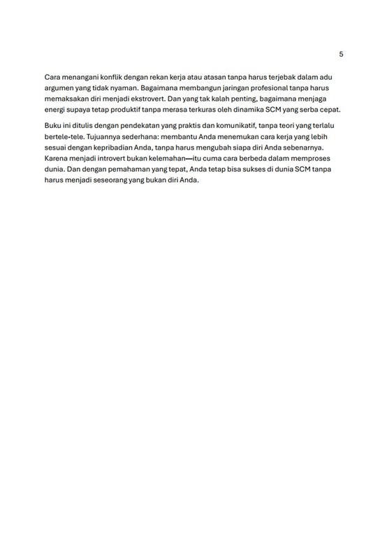 Highlight image 6 for Supply Chain for Intorverts: 50 Masalah, 50 Solusi