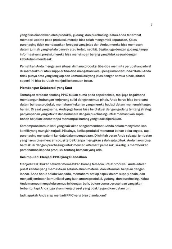 Highlight image for 50 Langkah Menjadi PPIC yang Hebat