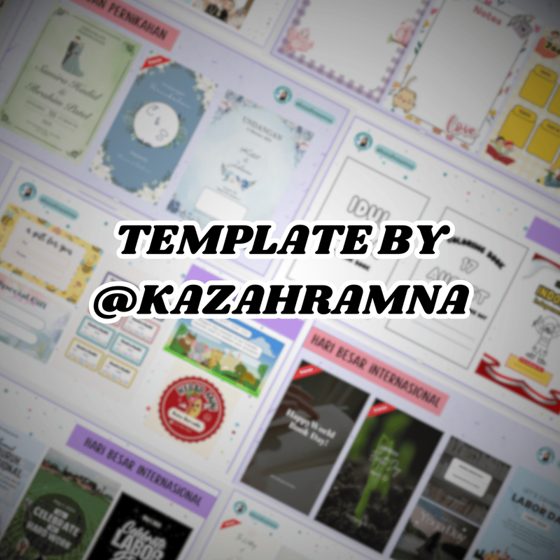 Highlight image for [FREE] Kumpulan Template @kazahraamna