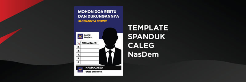 Highlight image for Template Spanduk Caleg Partai NasDem