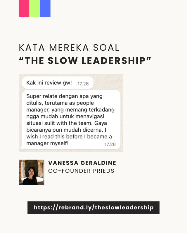 Image 0 for Honest Review Buku The Slow Leadership?