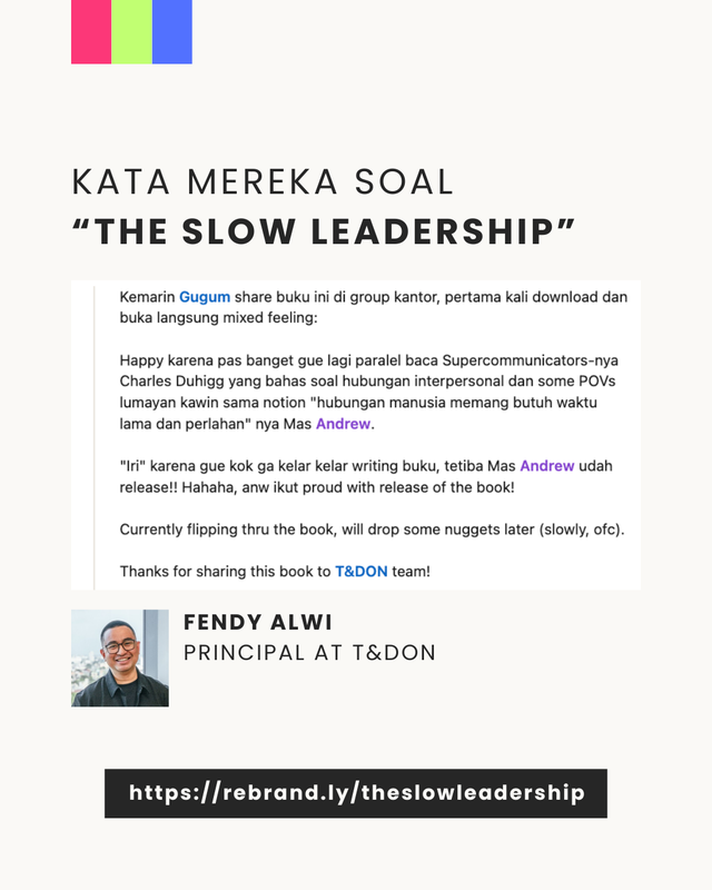 Image 3 for Honest Review Buku The Slow Leadership?
