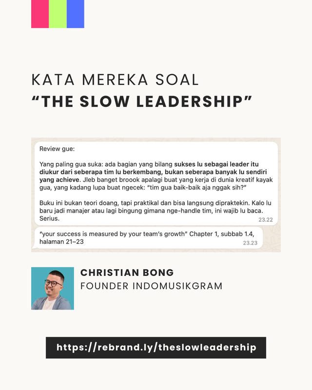 Image 4 for Honest Review Buku The Slow Leadership?