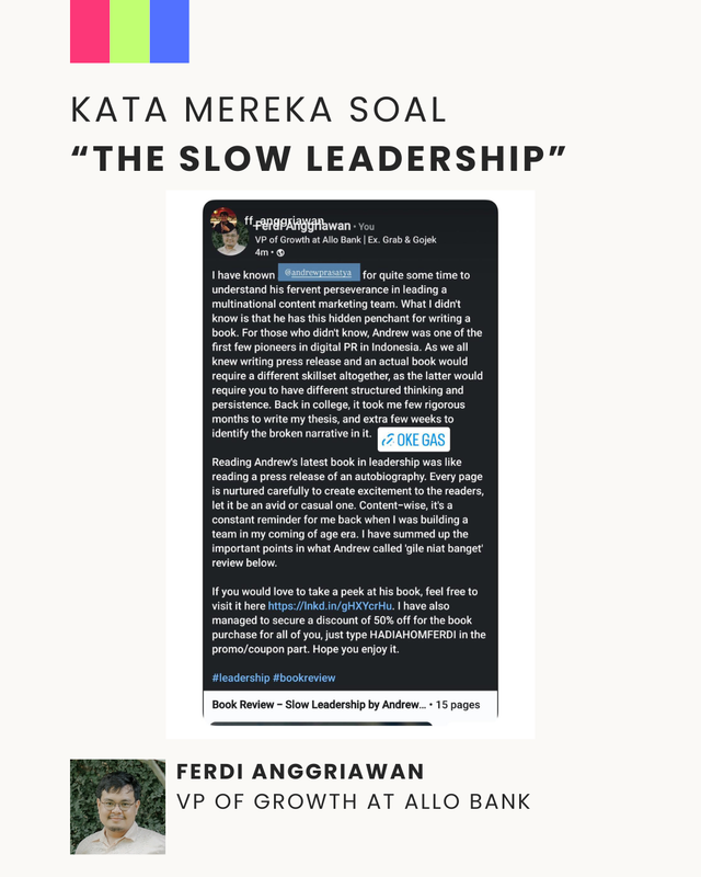 Image 2 for Honest Reviews The Slow Leadership Book?