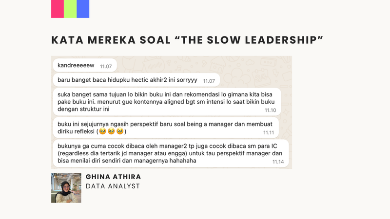 Highlight image 8 for [E-Book] The Slow Leadership by Andrew Prasatya 📚