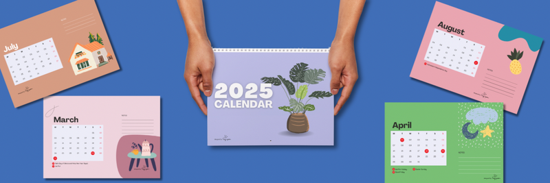 Highlight image for Template Kalender 2025