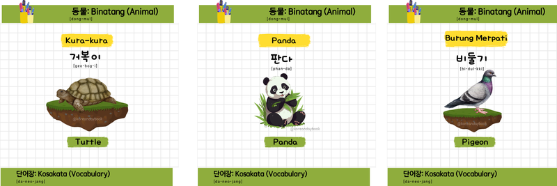 Highlight image for KOREAN VOCABULARY: FLASH CARD