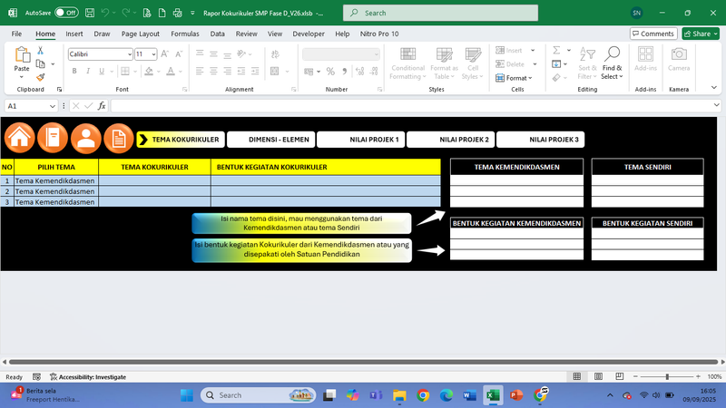 Highlight image 6 for Rapor Kokurikuler SMP Fase D.V26