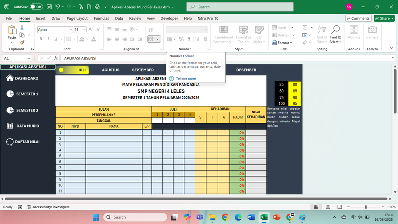 Highlight image for Aplikasi Absensi Perkelas