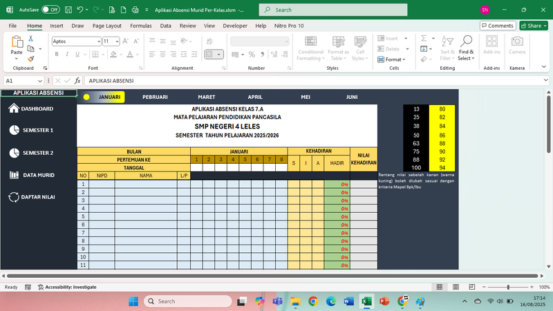 Highlight image for Aplikasi Absensi Perkelas