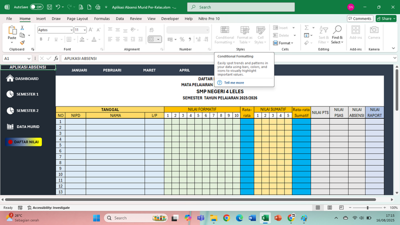 Highlight image for Aplikasi Absensi Perkelas