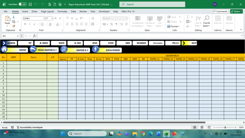 Highlight image for Rapor Kokurikuler SMK Fase E & F.V26
