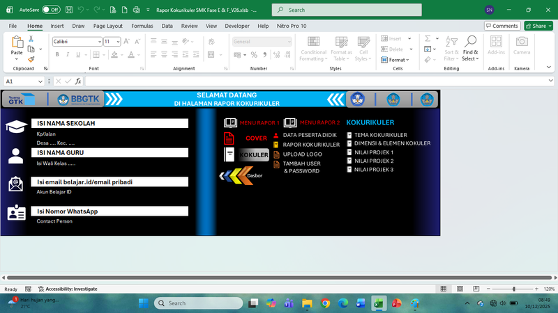 Highlight image for Rapor Kokurikuler SMK Fase E & F.V26