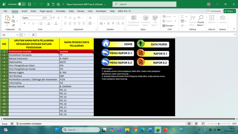 Highlight image for Rapor Kokurikuler SMP Fase D.V26