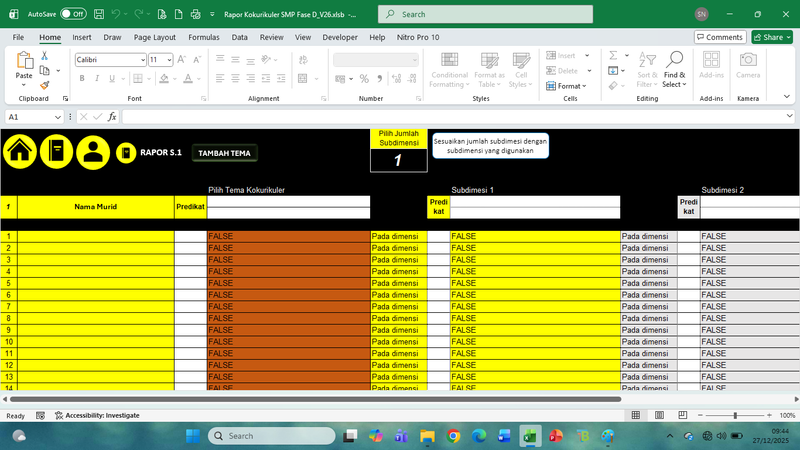 Highlight image for Rapor Kokurikuler SMP Fase D.V26