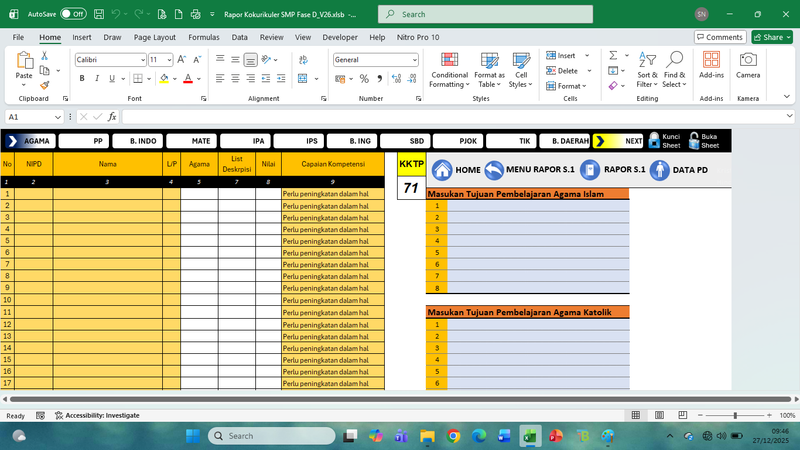 Highlight image for Rapor Kokurikuler SD Fase A, B & C_V26