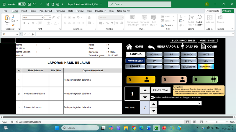 Highlight image for Rapor Kokurikuler SD Fase A, B & C_V26