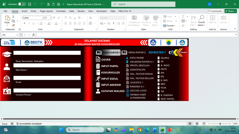 Highlight image for Rapor Kokurikuler SD Fase A, B & C_V26