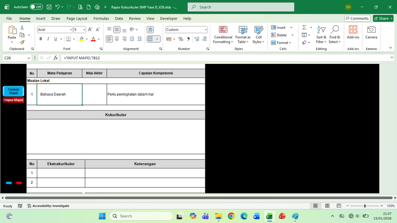 Highlight image for Rapor Kokurikuler SMP Fase D.V26