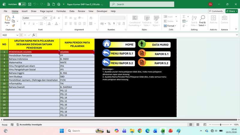 Highlight image for Rapor Kurikulum Merdeka Fase D | Fleksibel V26