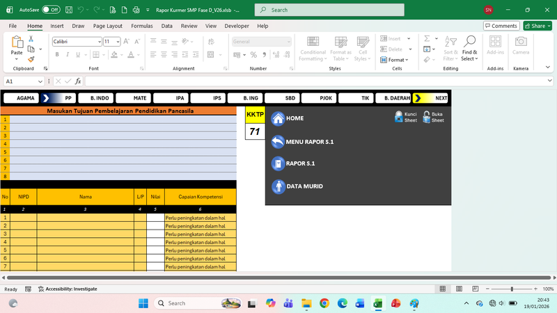 Highlight image for Rapor Kurikulum Merdeka Fase D | Fleksibel V26