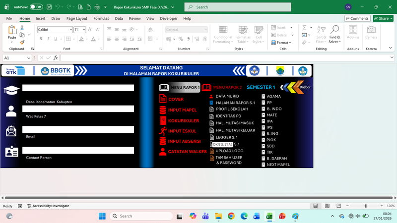 Highlight image for Rapor Kokurikuler SMP Fase D.V26