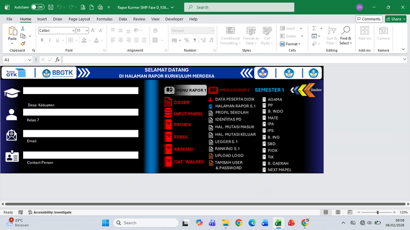 Highlight image for Rapor Kurikulum Merdeka Fase D | Fleksibel V26