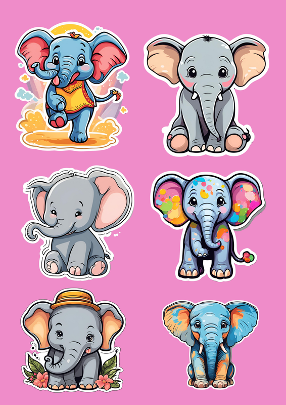 Highlight image for a collection of cute stickers.