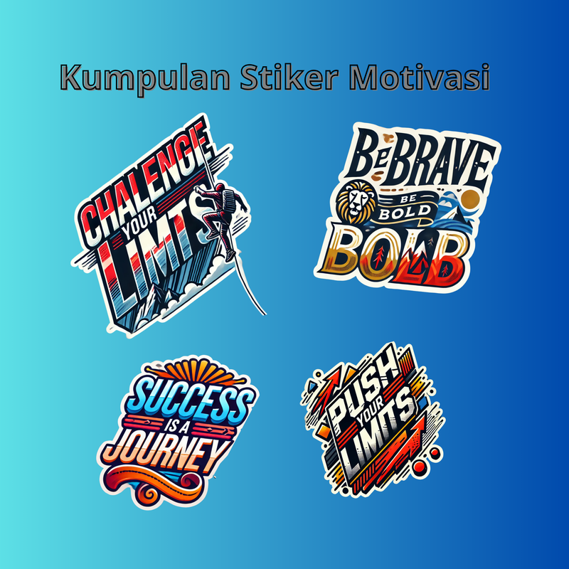 Highlight image for Motivational Stickers _ Stiker Motivasi _ Pasang pada kaos