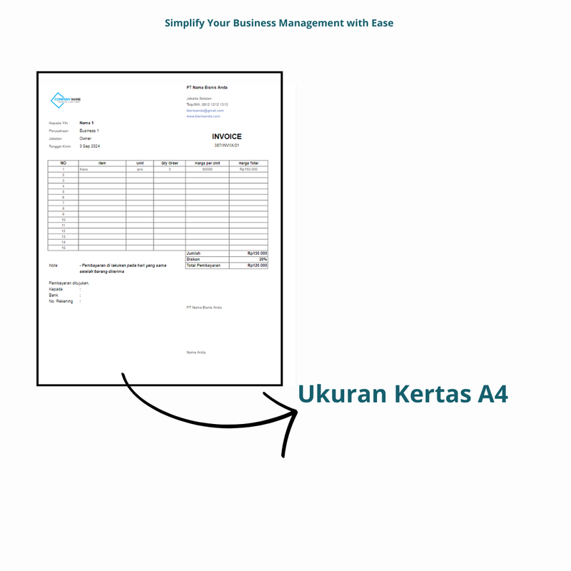 Highlight image 1 for Template Invoice : Download Otomatis dan Tersimpan di Google Drive