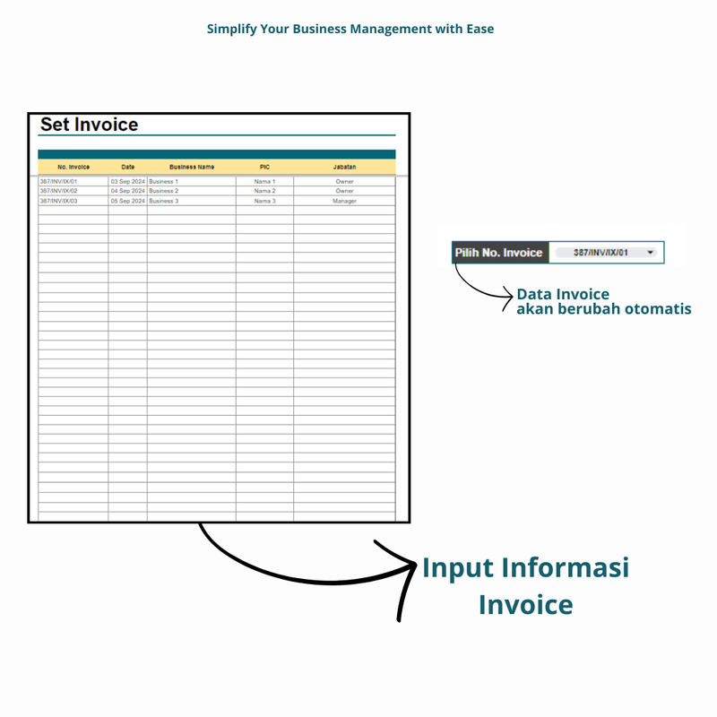 Highlight image 2 for Template Invoice : Download Otomatis dan Tersimpan di Google Drive