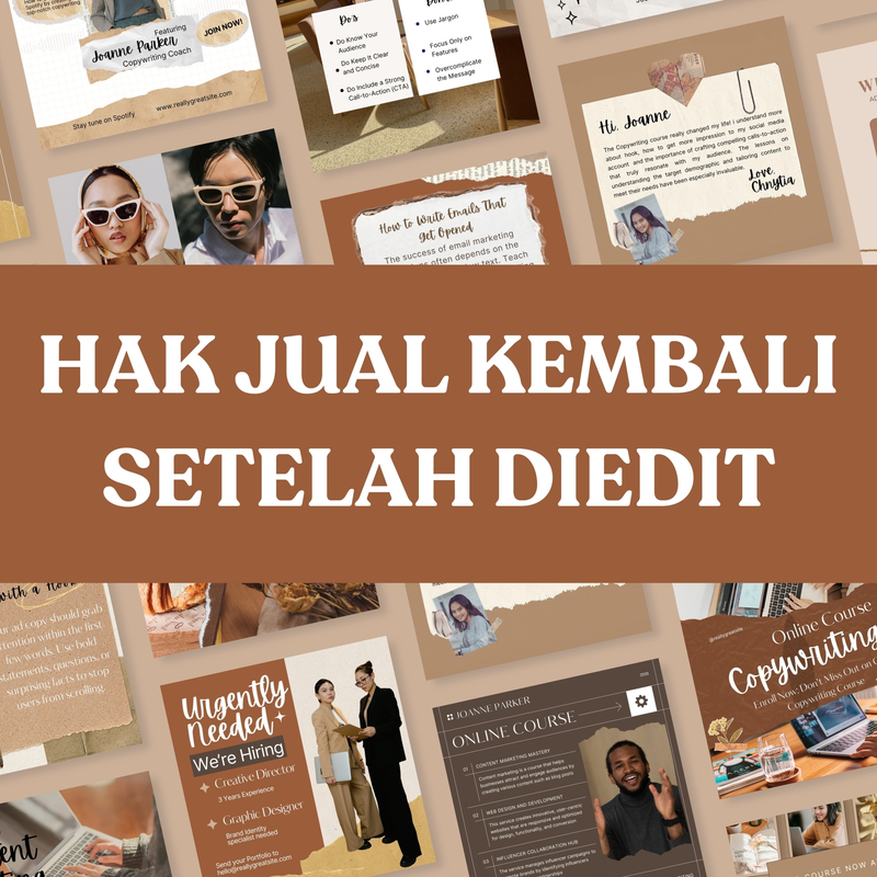 Highlight image for 100 Template Instagram Post untuk Copywriting Mentor | PLR (Boleh Modifikasi dan Dijual Kembali)