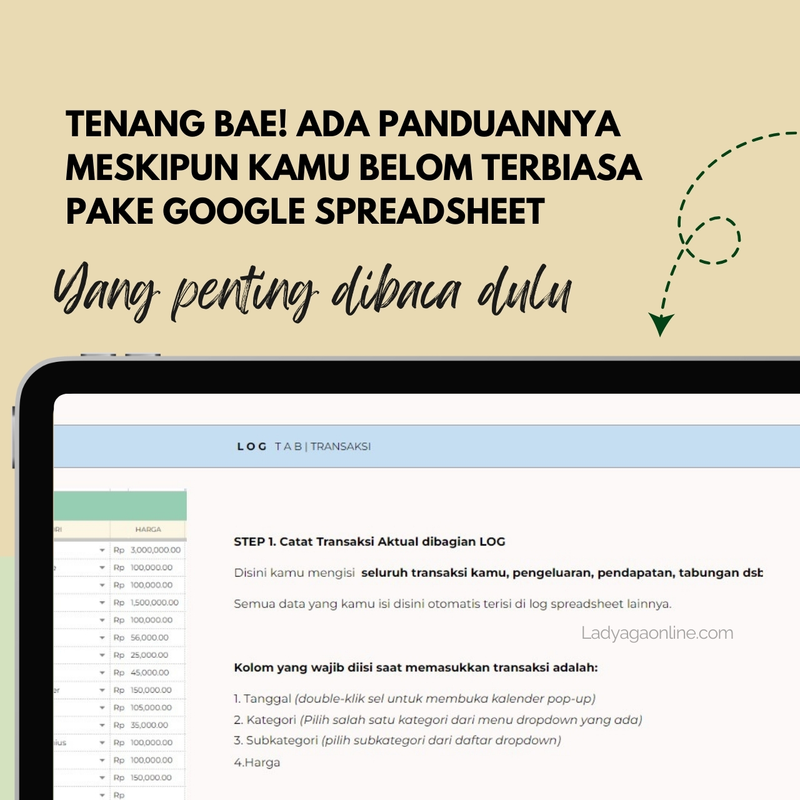 Highlight image for Template Spreadsheet Atur Keuangan Mahasiswa | Monthly Budget Tracker