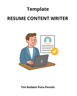 image for Template Resume Content Writing button