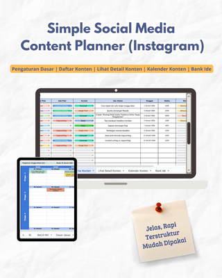 image for Template Content Planner Instagram  button