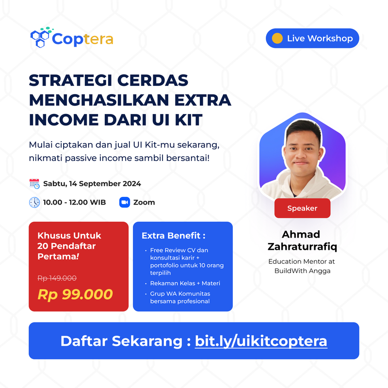Highlight image for Rekaman Workshop Strategi Cerdas Menghasilkan Extra Income Dari UI Kit