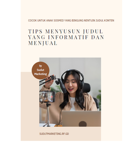 image for Ebook - Tips menyusun judul yang informatif dan menjual 💅 button