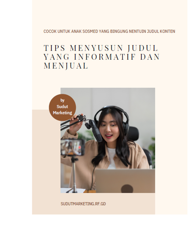 Highlight image for Ebook - Tips menyusun judul yang informatif dan menjual  💅