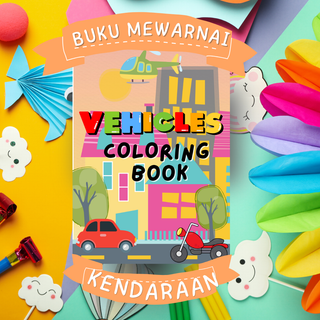 image for VEHICLES COLORING BOOK button